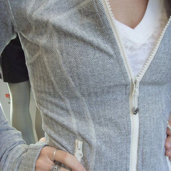 Lululemon Define Jacket Zipper Full Zip - Whit Ghost Herringbone Heathered Coal - Picture 1 of 11
